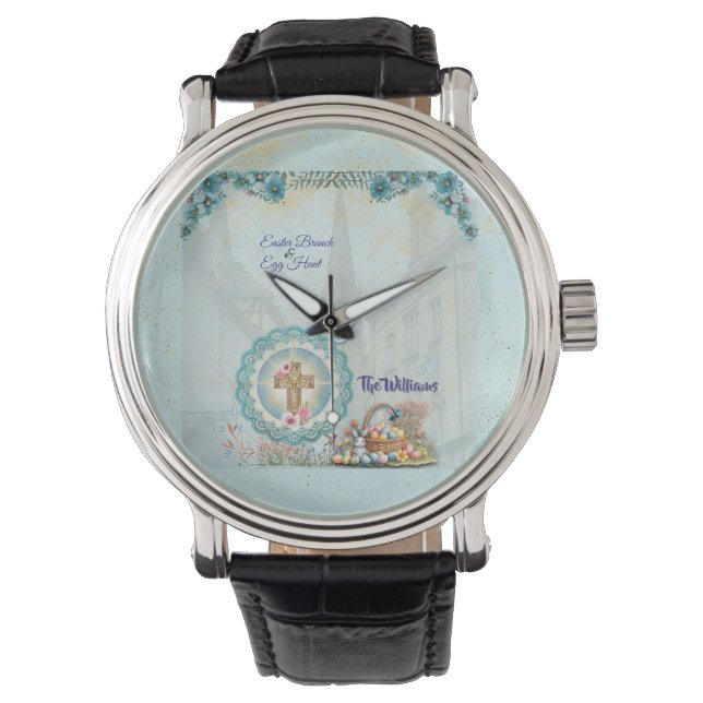 Pulsera Cruz de Pascua eWatch Reloj (Anverso)