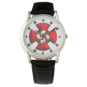 Pulsera Cuadrante de reloj cruz Vasca