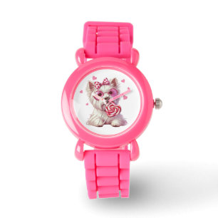 Pulsera Cuidado reloj de niños del territorio blanco de la