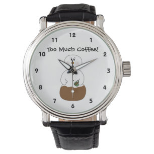 Pulsera Demasiado reloj de café