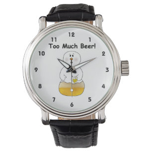 Pulsera Demasiado reloj de la cerveza