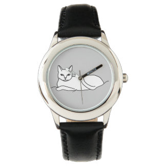 Pulsera Dibujo de esquema, puesta de gato, reloj de person