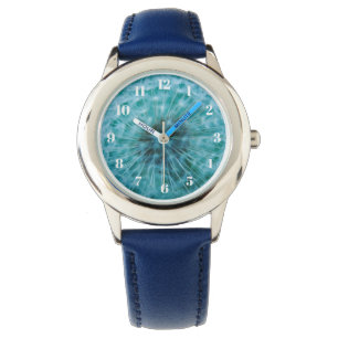 Pulsera Diente de león en el reloj del niño azul
