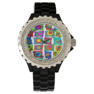 Pulsera Diseño abstracto enrrollado del reloj de la