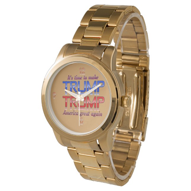 Pulsera Diseño de reloj Donald J. Trump de The Kid (Angular)