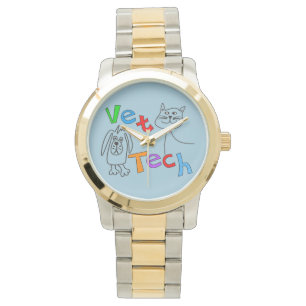 Pulsera Diseño del gato y del perro del reloj de la