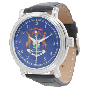 Pulsera Diseño del reloj de la bandera del estado de