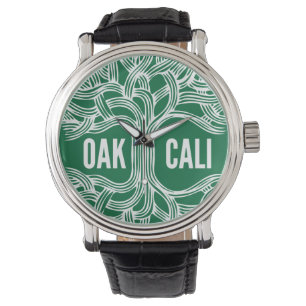 Pulsera Diseño del reloj del roble de Oakland California