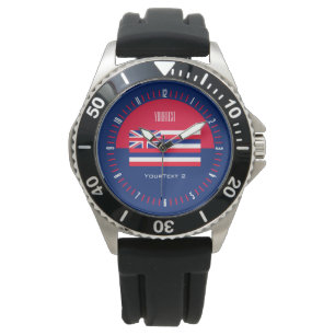 Pulsera Diseño personalizado del reloj de la bandera del