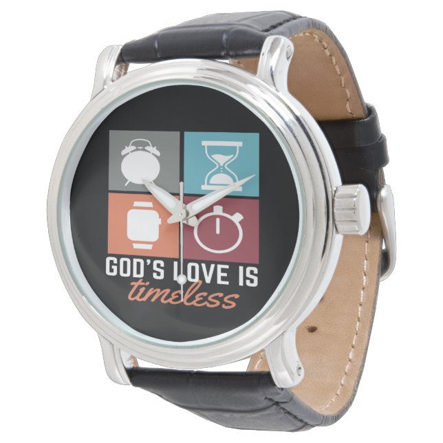 Pulsera El amor de Dios es un reloj cristiano eterno (Angular)