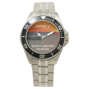 Pulsera El barco de pesca más grande del reloj del
