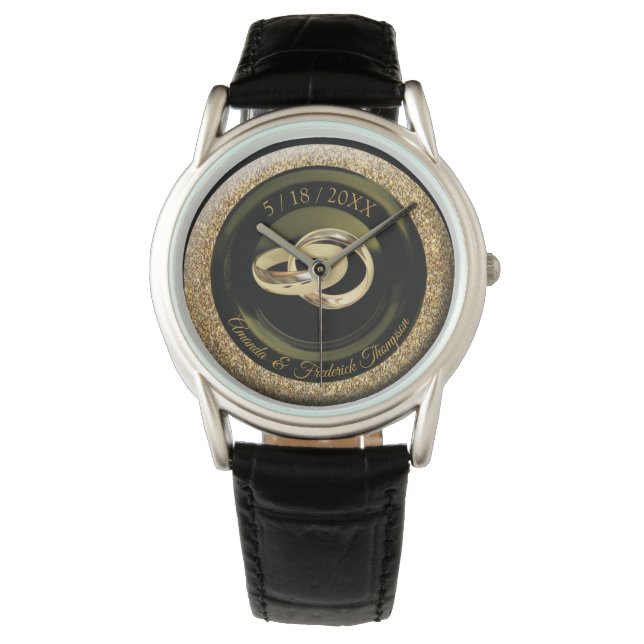 Pulsera El gran reloj de regalo de boda Gatsby (Anverso)