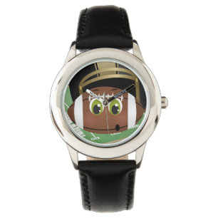 Pulsera El reloj de acero inoxidable de los niños del fútb