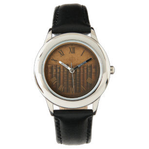 Pulsera El reloj de biblioteca vintage con números romanos