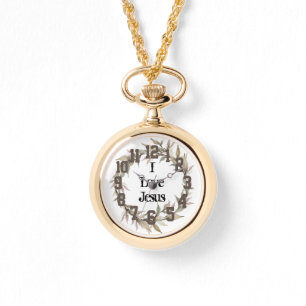 Pulsera El reloj de la corona de Jesús para las mujeres