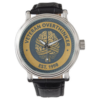 Pulsera El reloj de la insignia de mérito "PENSAR DEMASIAD