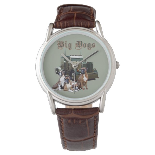 Pulsera El reloj de los camioneros de perros grandes (Anverso)