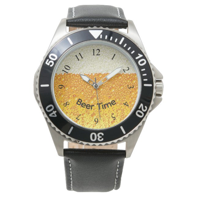 Pulsera El reloj de los hombres de Beer Time (Anverso)