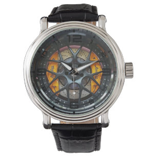 Pulsera El reloj de los hombres del freno de rueda del