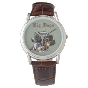 Pulsera El reloj del camionero grande de los perros