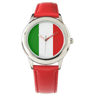 Pulsera El reloj del niño de Italia - la bandera de Itali