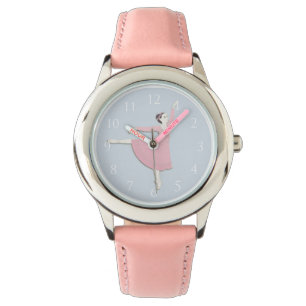 Pulsera El reloj del niño rosado de la bailarina