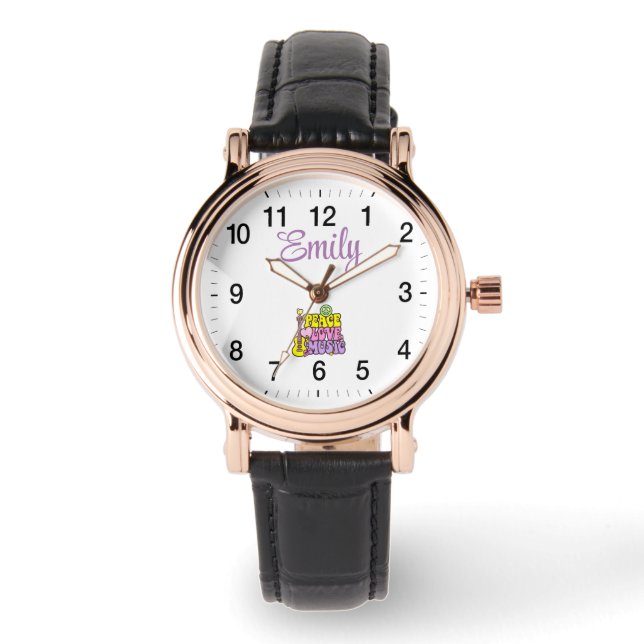 Pulsera El reloj musical de Emily's Peace Love (Anverso)