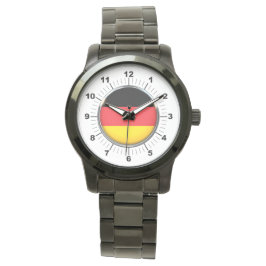 Pulsera El reloj negro sobredimensionado de la bandera ale
