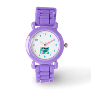 Pulsera El reloj rojo Purpurina de inspiración del niño