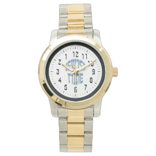 Pulsera El tiempo judío revierte el reloj de los hombres
