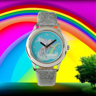 Pulsera El unicornio de la fantasía añade el reloj
