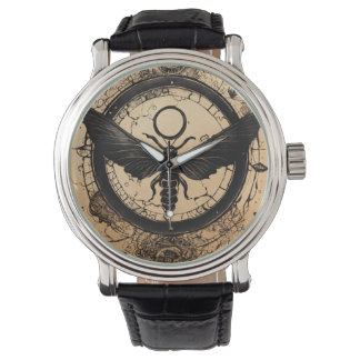 Pulsera Elegancia en tatuaje: reloj masculino de diseño ci