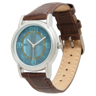 Pulsera Elegante con Verde azulado reloj de mujeres de col