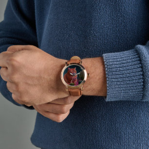 Pulsera Elegante reloj de gato para el amante del gato