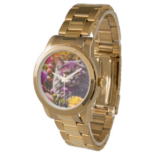Pulsera Elegante reloj de gatos para los amantes del gato