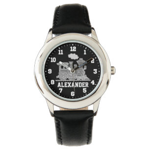 Pulsera Embroma el reloj negro gris conocido del tren de