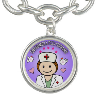 Pulsera Enfermera Plis Cuidame Castaña