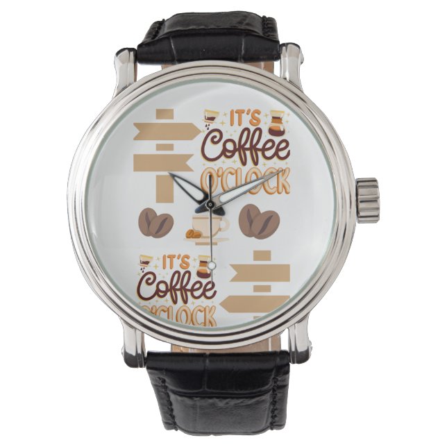 Pulsera es un reloj de café (Anverso)