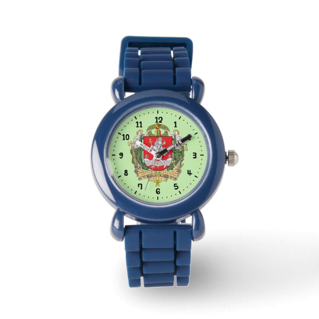 Pulsera Escudo de armas de Vilnius, Lituania Reloj de puls (Anverso)