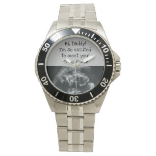 Pulsera Esperando que papá sea un reloj de ultrasonido de 