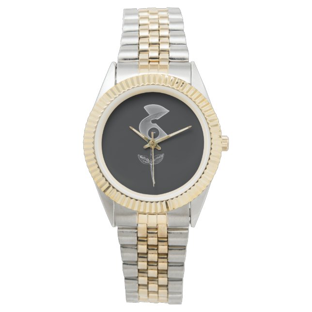 Pulsera estilo de diseño de arte femenino con reloj (Anverso)