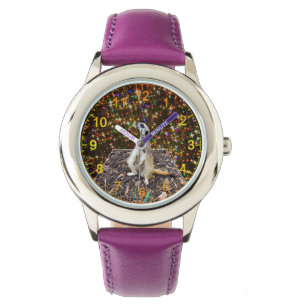 Pulsera Estrellas de Meerkat Twinkle, reloj de cuero de lo