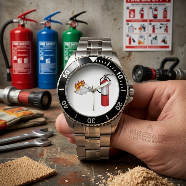 Pulsera Extintor de incendios apagando fuego reloj (Subido por el creador)