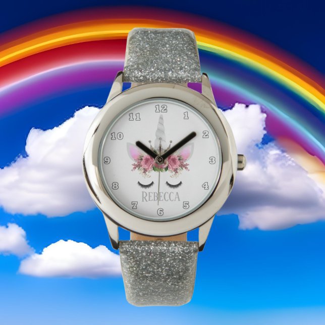 Pulsera Fantasía unicornio princesa de plata reloj de nomb (Subido por el creador)