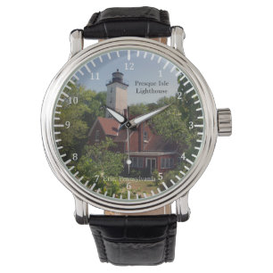 Pulsera Faro Presque Isle Erie, reloj de la Autoridad Pale
