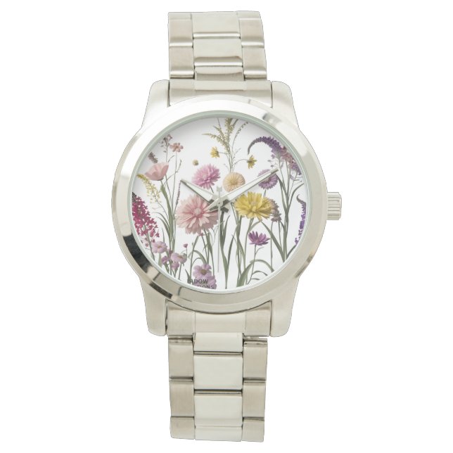 Pulsera Flor silvestre - Elegante reloj de eWatch para muj (Anverso)