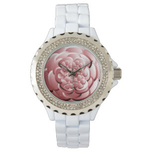 Pulsera Flores cromadas - Reloj de centelleo
