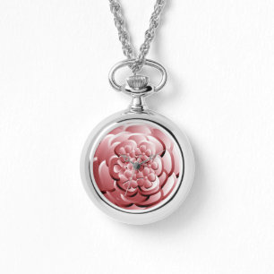 Pulsera Flores cromadas - Reloj de centelleo