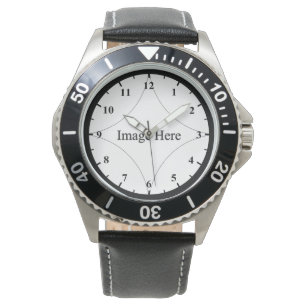 Pulsera Foto de encargo, reloj del acero inoxidable de los