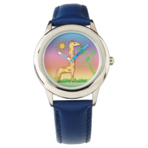 Pulsera Gigi el reloj del niño lindo de la jirafa